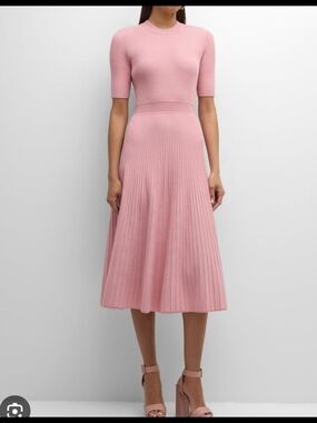 NEW Elie Tahari The Kaya Ribbed A-Line Midi Sweater Dress